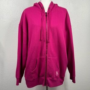 Women's Pink Victorias Secret Full-zip Hoodie
